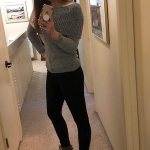 Off the shoulder sweater